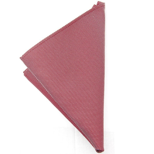 Red Semi Plan Pocket Square