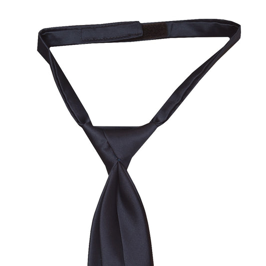 Pre Tied Navy Satin Boys Tie Age 4 7 2