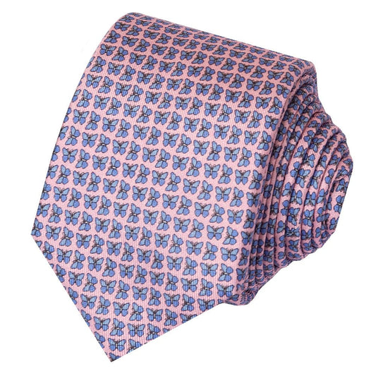 Barkley London Butterfly Silk Skinny Mens Tie 2