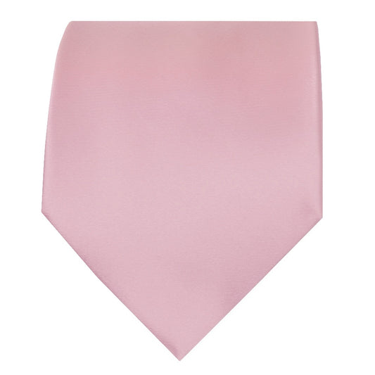 Plain Light Dusty Pink Satin Classic Mens Tie 3
