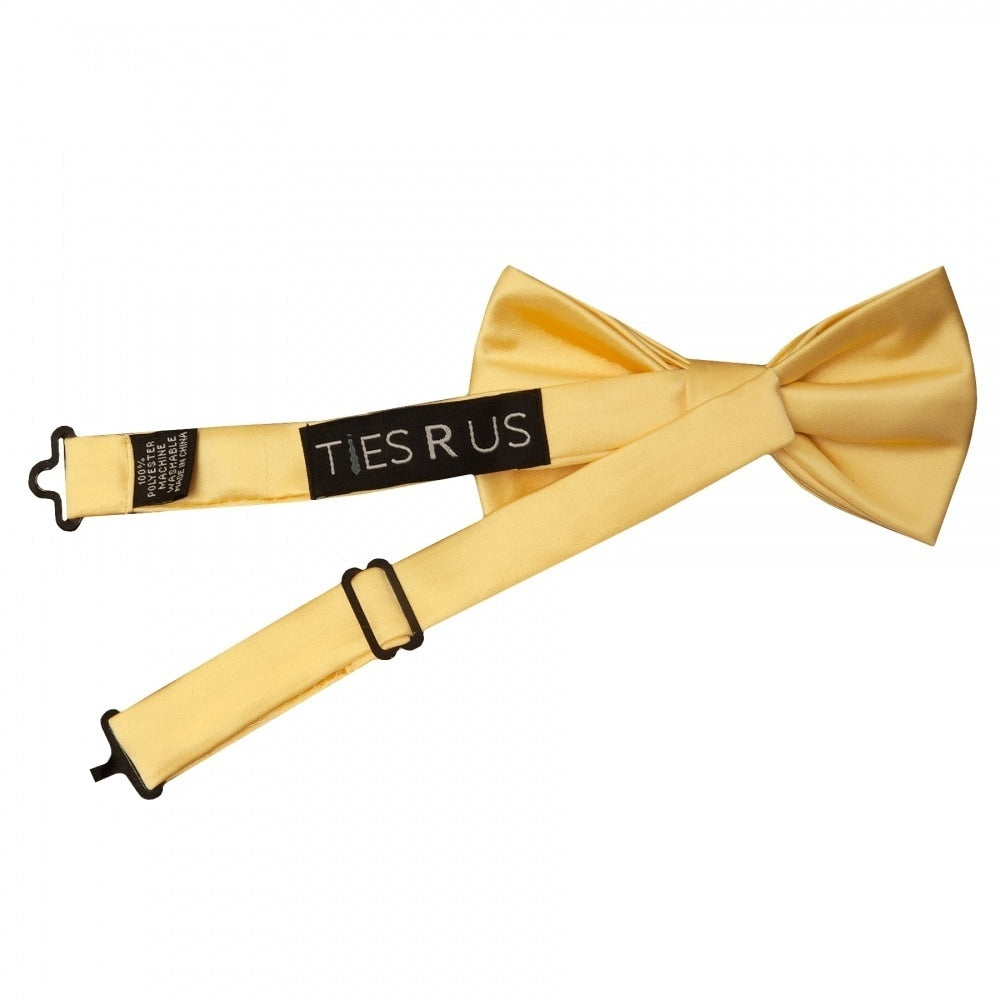Pre Tied Gold Boys Bow Tie Age 18 Months 3 Years 2