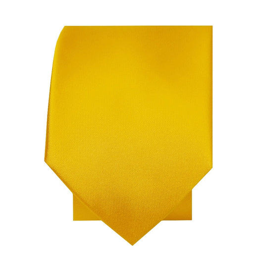 Bright Yellow Satin Boys Tie 2