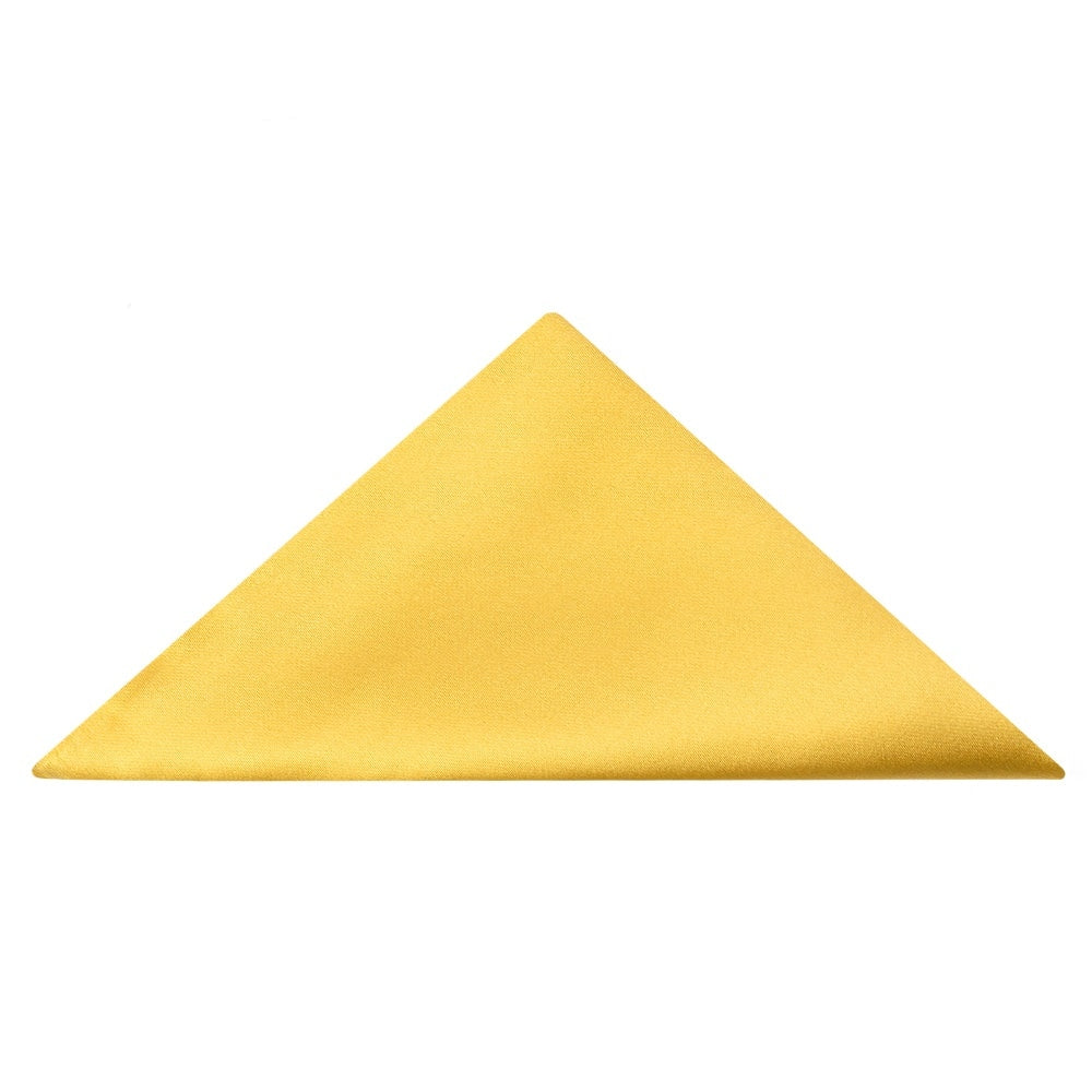 Pre Tied Yellow Gold Satin Boys Bow Tie And Pocket Square Set 4