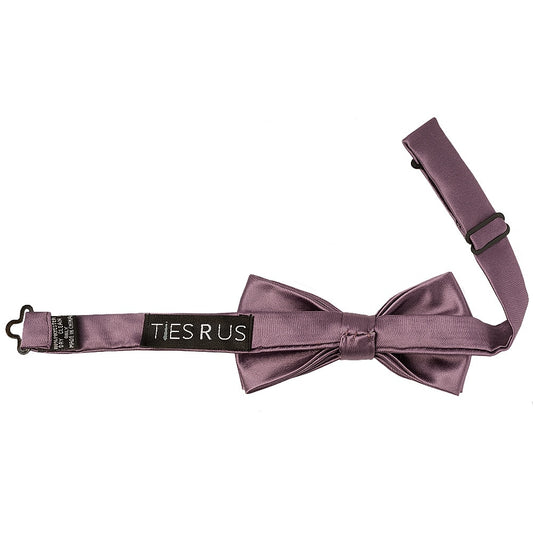 Pre Tied Mauve Boys Bow Tie Age 4 7 2