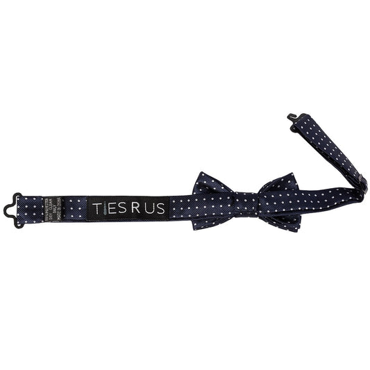 Pre Tied Navy Polka Dot Boys Bow Tie Age 18 Months 3 Years 2