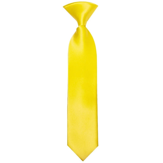 Pre Tied Sunshine Yellow Satin Boys Tie And Pocket Square Set Age 4 7 2