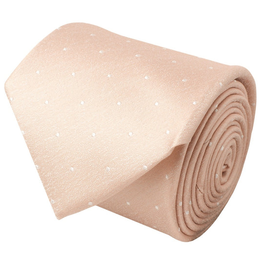 Pink With White Spot Silk Classic Tie 2