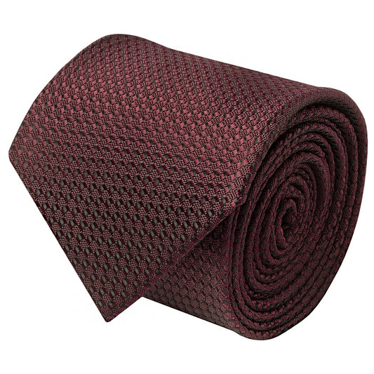 Burgundy Textured Classic Tie