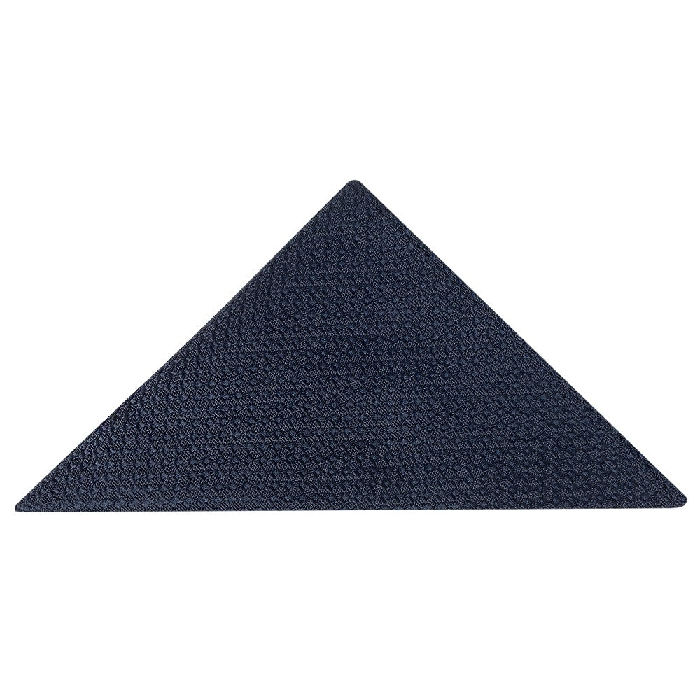 Navy Textured Skinny Tie And Pocket Square Set 5