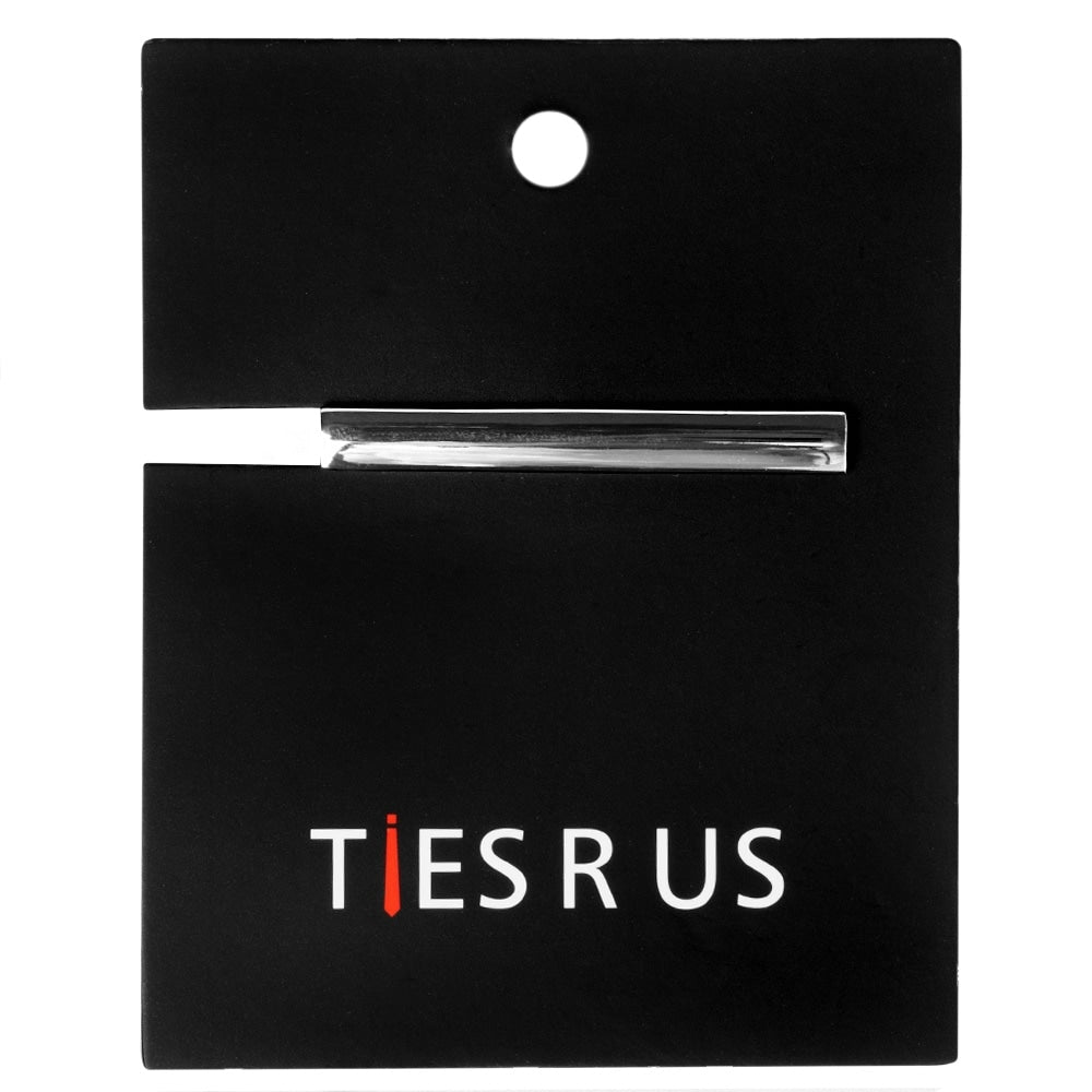 Plain Silver Metal Bar Tie Clip 4