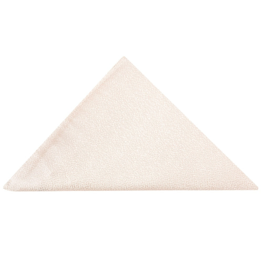 Blush Plain Textured Silk Pocket Square