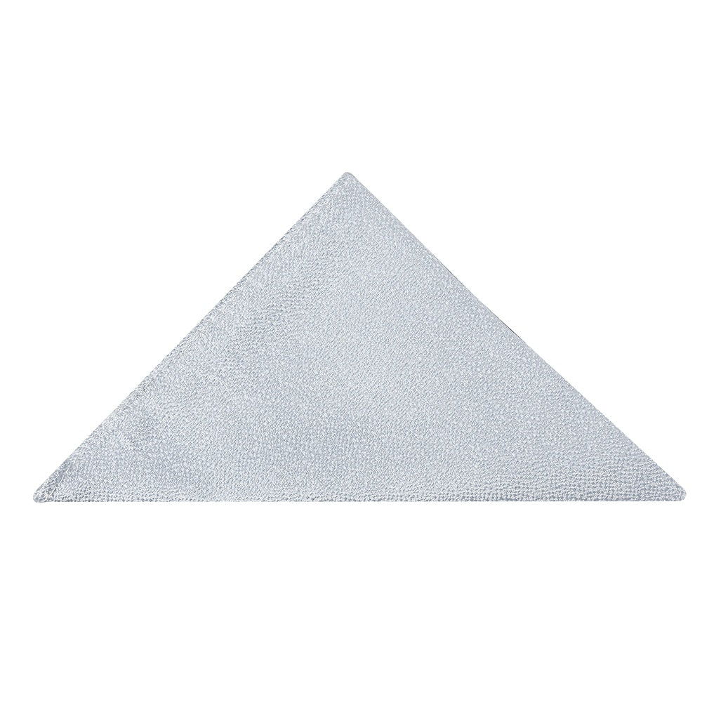 Plain Light Blue Textured Silk Pocket Square