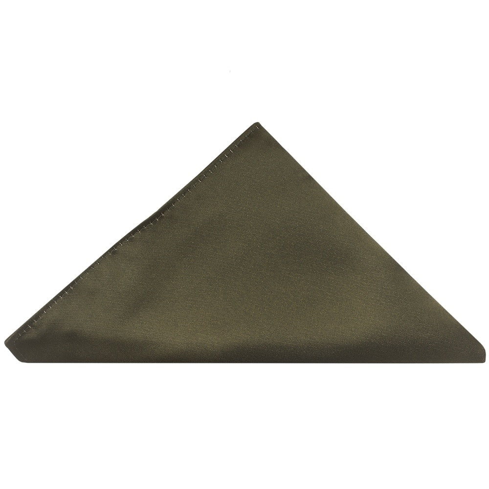 Plain Leaf Green Handmade Mens Bow Tie And Pocket Square Set 4