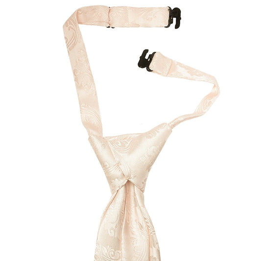 Pre Tied Blush Paisley Boys Tie Age 4 7 2