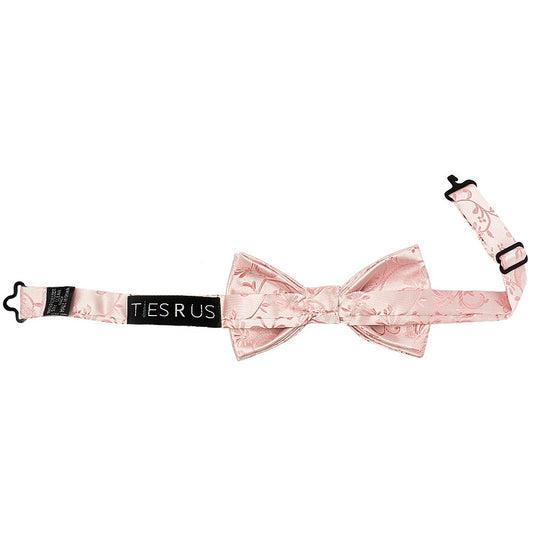 Pre Tied Rose Gold Floral Boys Bow Tie Age 18 Months 3 Years 2
