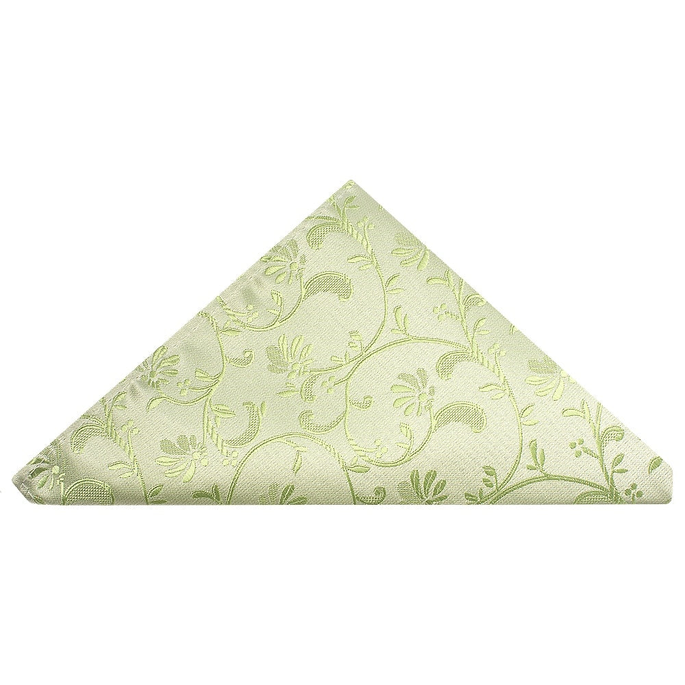 END OF SEASON Sage Green Floral Pocket Square