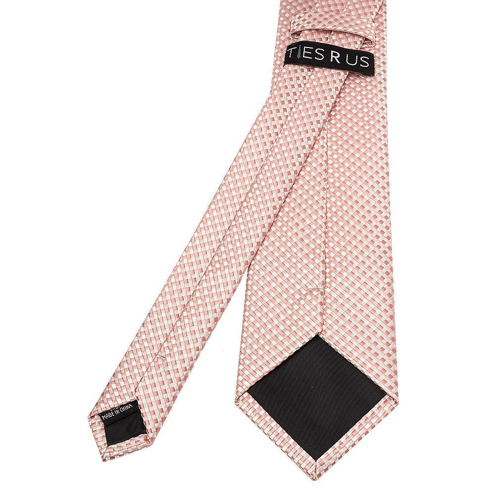Rose Gold Diamond Neat Classic Mens Tie 3