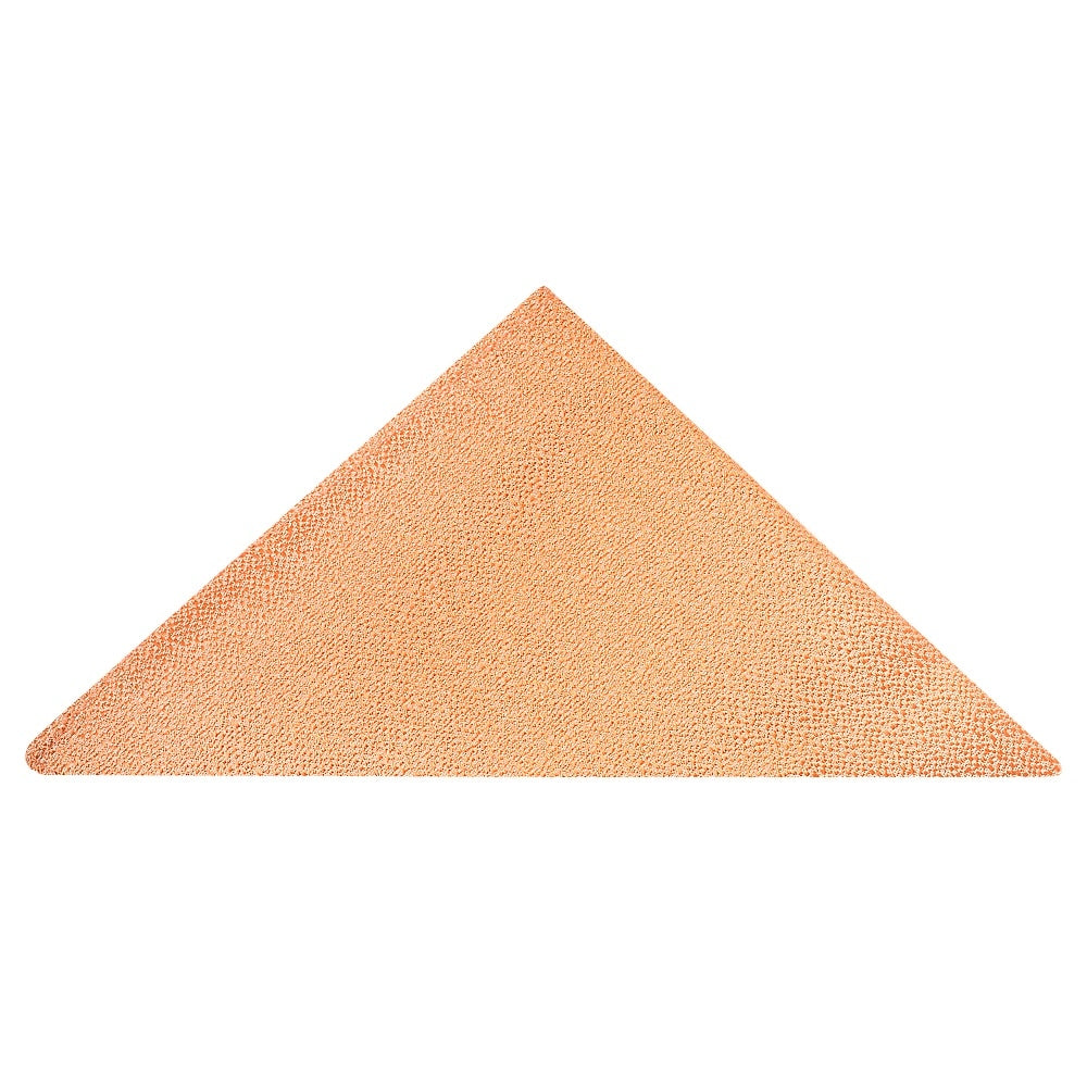 Plain Peach Textured Silk Pocket Square