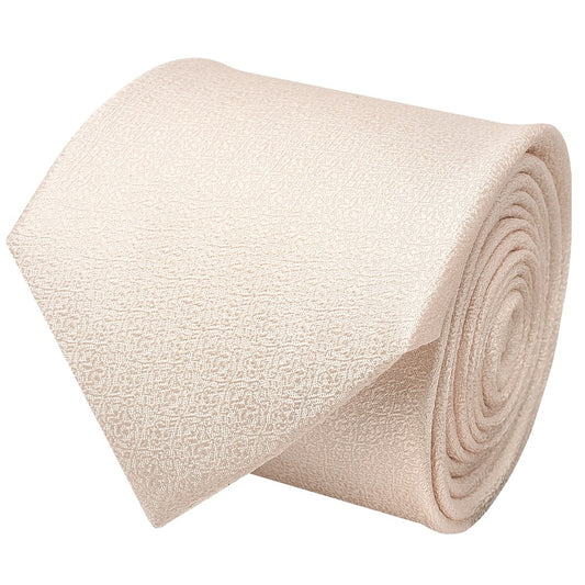 Blush Self Floral Textured Silk Classic Mens Tie 2