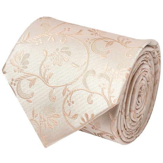 Nude Floral Classic Mens Tie 2