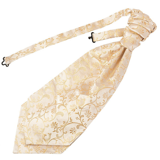 Caramel Floral Mens Cravat Tie And Pocket Square Set 2