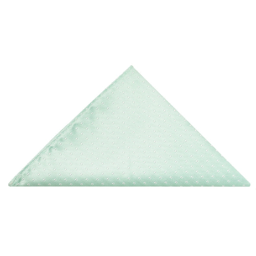 Mint Polka Dot Classic Mens Tie And Pocket Square Set 5