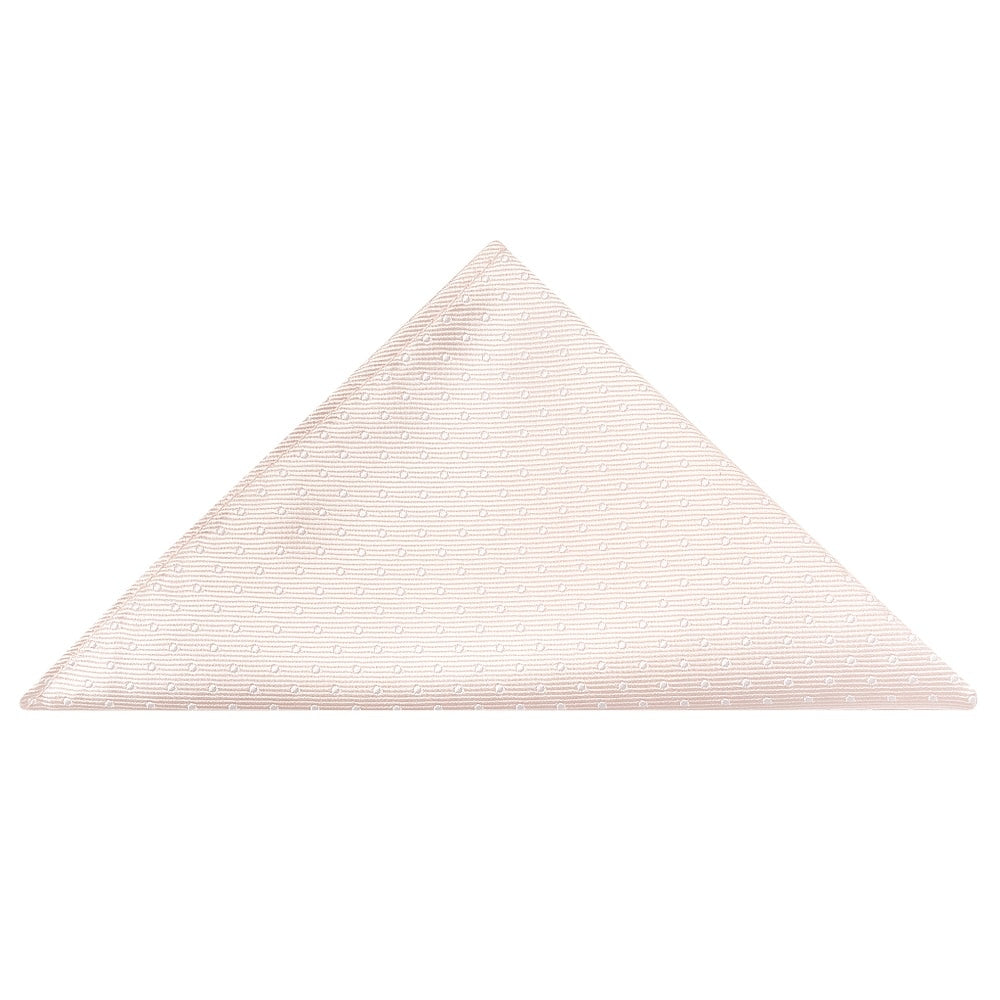 Blush Polka Dot Skinny Mens Tie Pocket Square Set 5