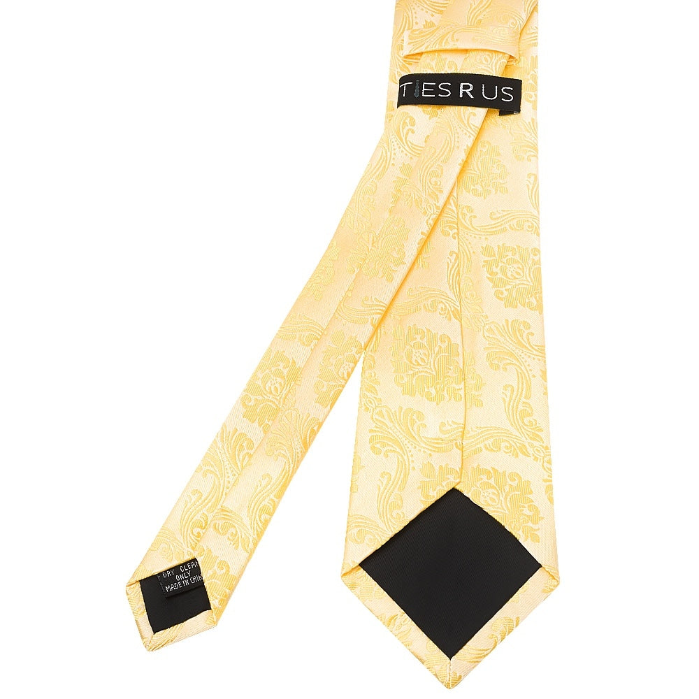 Gold Paisley Classic Mens Tie 4