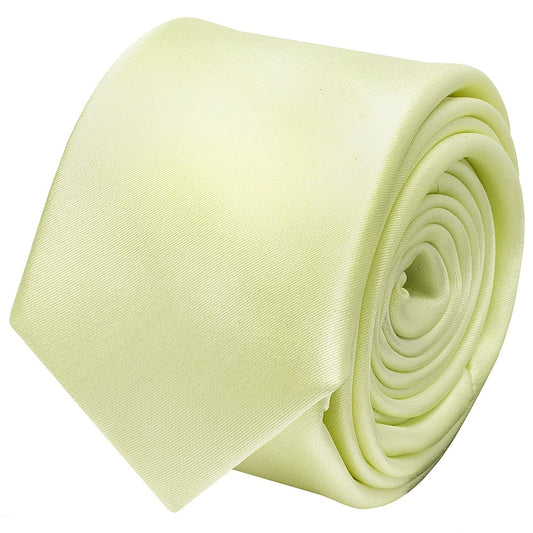 Plain Willow Green Boys Satin Skinny Tie 2
