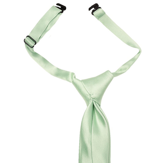 Pre Tied Pale Mint Boys Tie Age 4 7 2