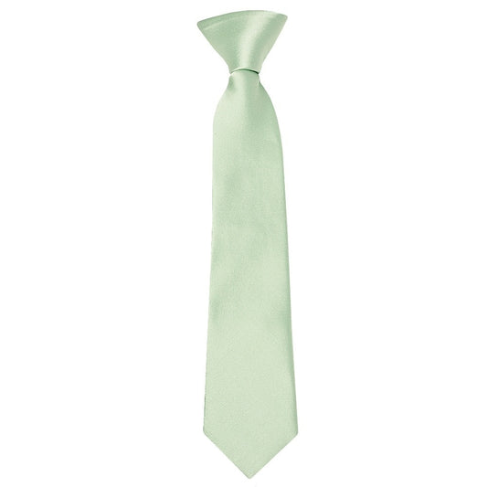 Pre Tied Pale Mint Boys Tie And Pocket Square Set Age 4 7 2