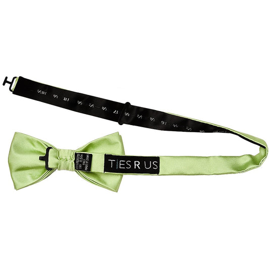 Plain Light Sage Handmade Mens Bow Tie 2