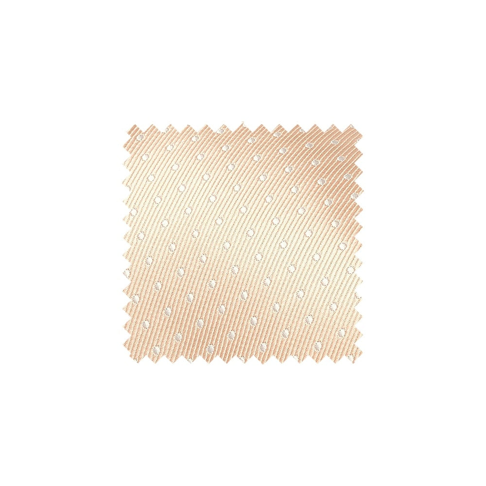 Peach and White Polka Dot Swatch - PEPD1