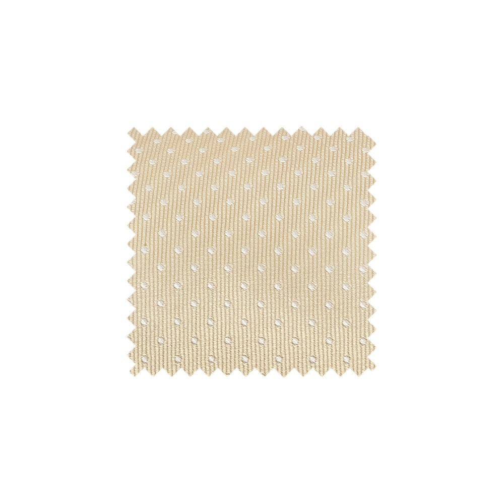 Champagne and White Polka Dot Swatch - CPPD1