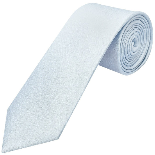 Plain Sky Blue Silk Classic Mens Tie And Pocket Square Set 2