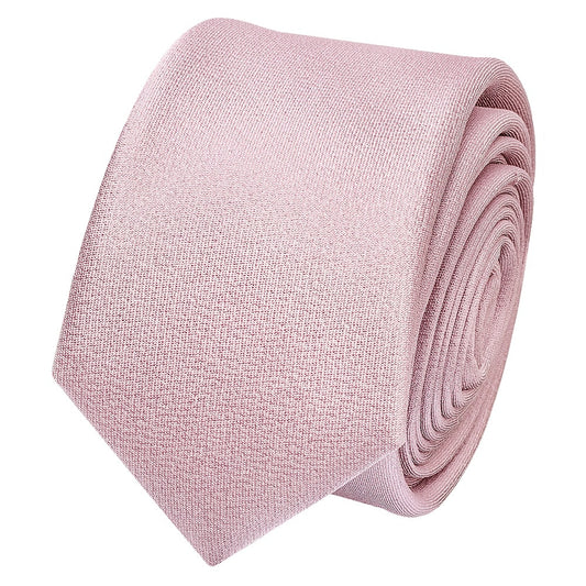 Plain Lilac Pink Silk Skinny Boys Tie 2