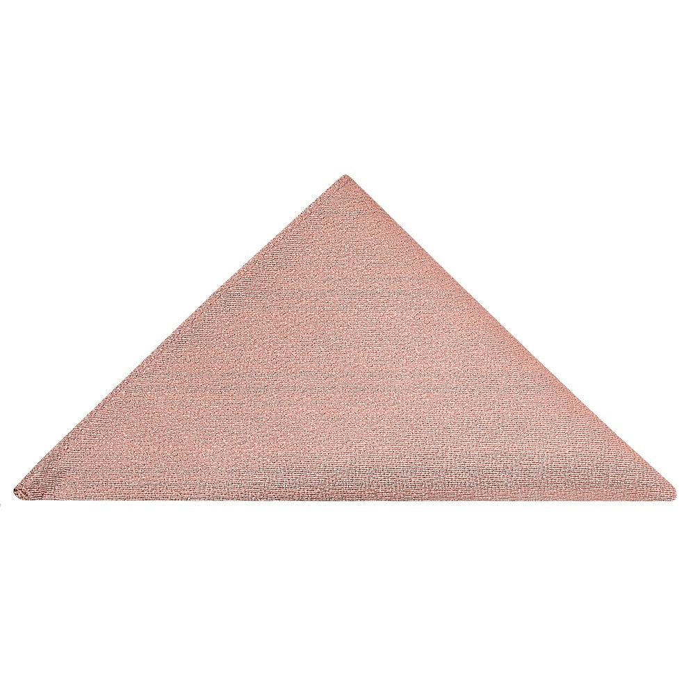 Plain Rose Gold Silk Pocket Square 1