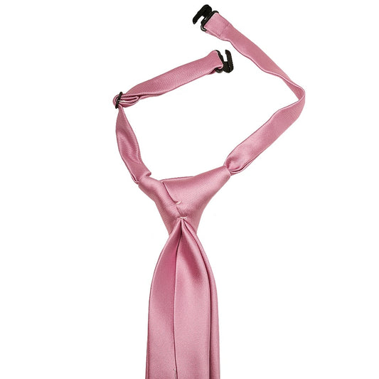 Pre Tied Dusty Pink Satin Boys Tie Age 4 7 2