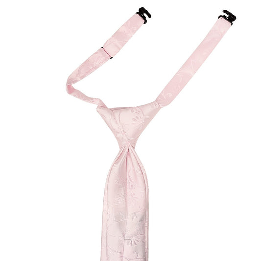 Pre Tied Blush Pink Floral Boys Tie Age 4 7 2