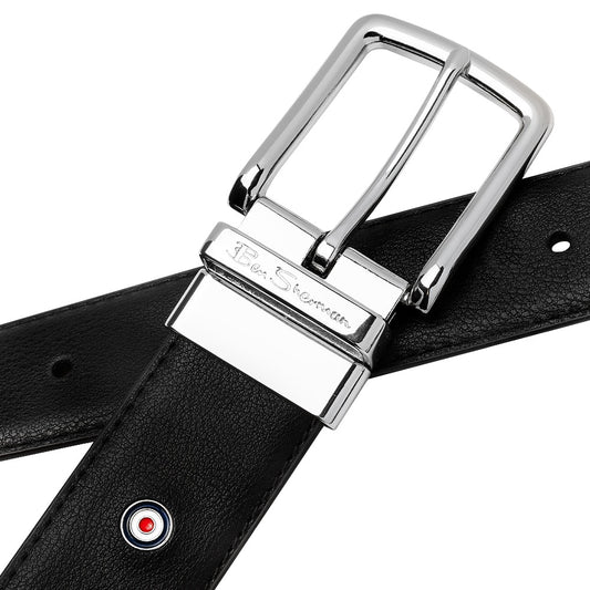 Ben Sherman Hopper Reversible Belt Black And Tan 2