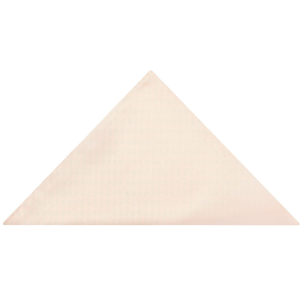 Plain Blush Classic Mens Tie And Pocket Square Set 6