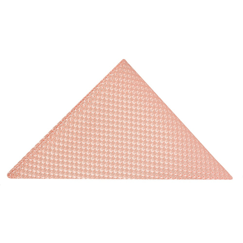 END OF SEASON STOCK Peach Textured Pocket Square