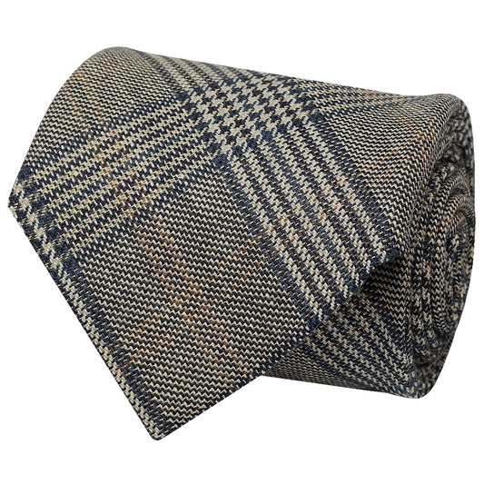 Mens Grey Prince Of Wales Classic Tie 2