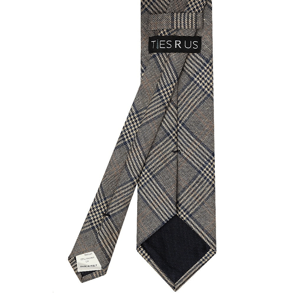 Mens Grey Prince of Wales Classic Tie