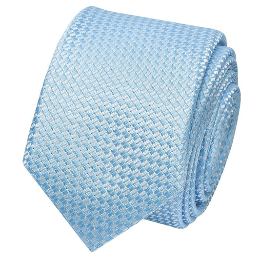 Dusty Blue Textured Skinny Tie 2