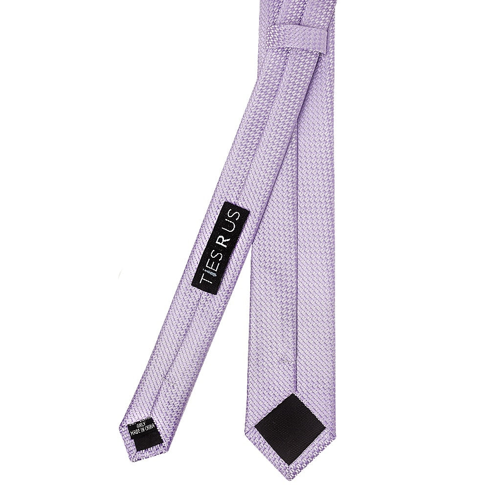 Lilac Textured Skinny Tie 3