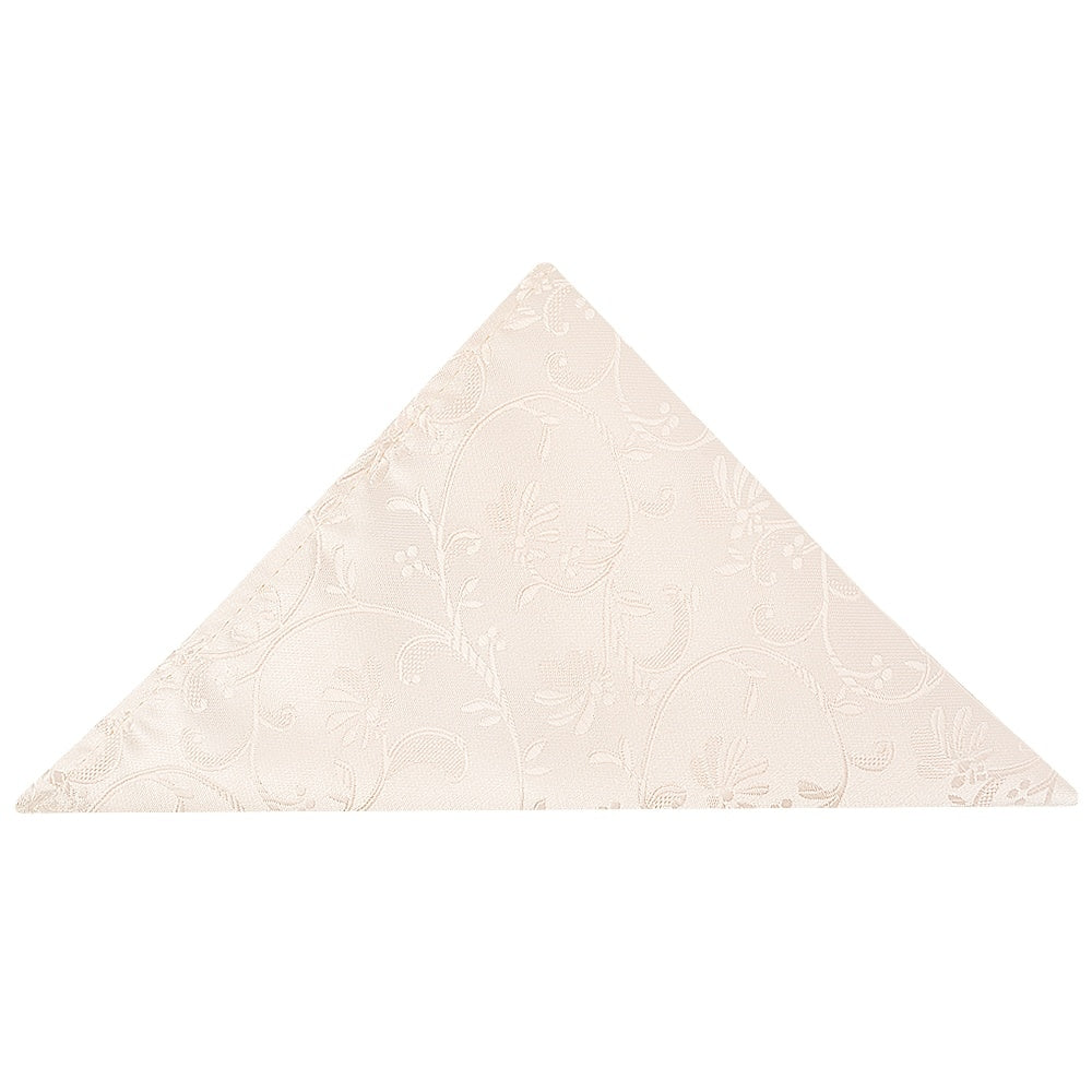 Blush Floral Skinny Boys Tie And Pocket Square Set 5