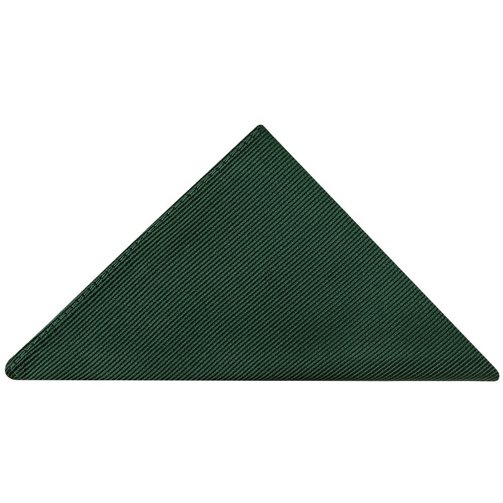 Bottle Green Silk Twill Skinny Mens Tie And Pocket Square Set 5