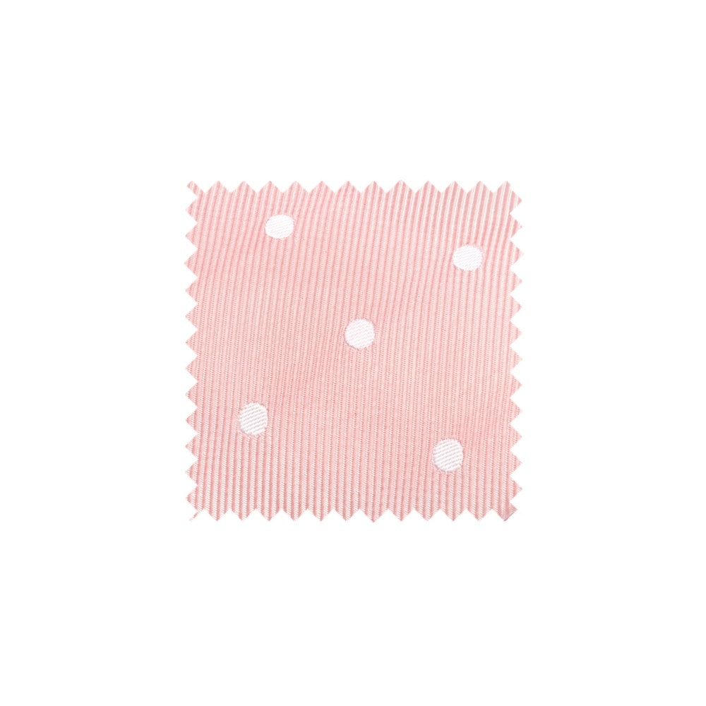 Pink Large White Spot Swatch - PKLS1