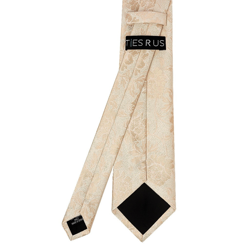 Gold Flower Classic Mens Tie 3